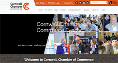 Desktop Screenshot of cornwallchamber.co.uk