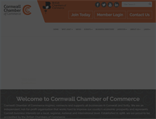Tablet Screenshot of cornwallchamber.co.uk